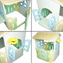 Ver mais imagens de Casinha Infantil Plástico Playground Brinquedo Criança com Cesta Basquete Importway BW-054