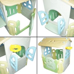 Casinha Infantil Plástico Playground Brinquedo Criança com Cesta Basquete Importway BW-054 - 8