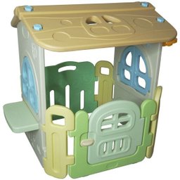 Casinha Infantil Plástico Playground Brinquedo Criança com Cesta Basquete Importway BW-054 - 2