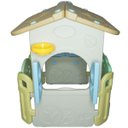 Ver imagem 7 de Casinha Infantil Plástico Playground Brinquedo Criança com Cesta Basquete Importway BW-054