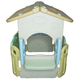 Casinha Infantil Plástico Playground Brinquedo Criança com Cesta Basquete Importway BW-054 - 6