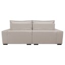 Ver imagem 7 de Sofá Retrátil e Reclinável com Molas Cama Inbox Premium 2,32M Tecido em Linho Bege Claro