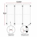 Ver imagem 3 de Cercado Max Portatil 3modulos Açomix 98x112cm