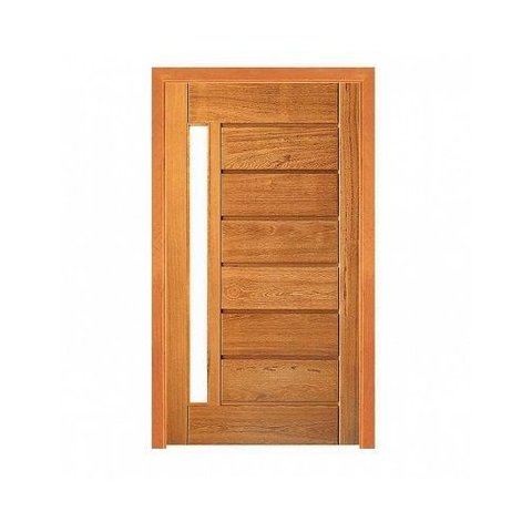 Folha de Porta Madeira Maciça Angelim com Visor 2,10 X 0,92 (somente Folha )