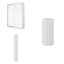 Ver imagem 2 de Guarda Roupa Modulado de Canto 4 Portas 3 Peças Decor Branco