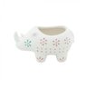 Mini Cachepot em Cerâmica Animals Dots Rhino Urban - 1