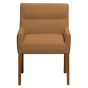 Ver imagem 6 de Kit 4 Cadeiras para Mesa de Jantar Angel Base Madeira Corano Caramelo - Nexta Casa