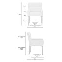 Ver imagem 4 de Kit 4 Cadeiras para Mesa de Jantar Angel Base Madeira Corano Caramelo - Nexta Casa