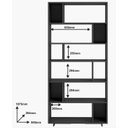 Ver imagem 3 de Estante para Livros 5 Prateleiras Preto Be 44 - Brv