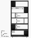 Ver imagem 3 de Estante para Livros 5 Prateleiras Preto Be 44 - Brv