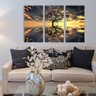 Quadro Composição Tríptico Arvore Da Vida 100x65cm - 1