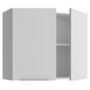 Ver imagem 4 de Armário Aéreo Madesa Stella 80 cm 2 Portas Branco Cor:Branco