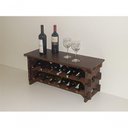Ver imagem 2 de Adega para Vinho 12 Garrafas Tipo Mesinha Cor Embuia C6