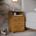 Ver imagem 2 de Mesa de Cabeceira Luxo New Freijó - Ej Móveis