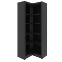 Ver imagem 2 de Armário Estante de Canto para Escritório e Livros Me4132 Tecnomobili Preto Preto
