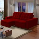 Ver imagem 2 de Sofá Vancouver 3 Lugares Retrátil e Reclinável Veludo - Meu Estofado:vermelho