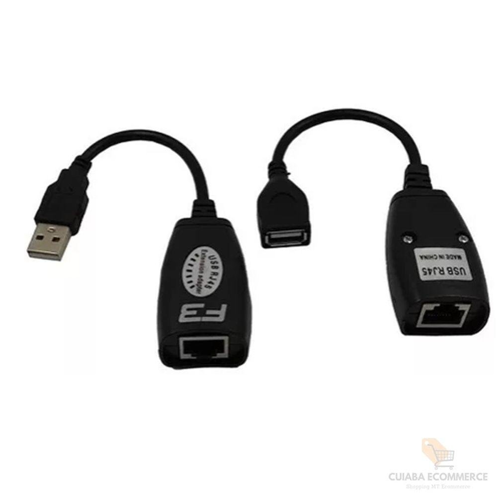 Cabo Extensor Usb Adaptador Transmissor de Rede de Internet - 3