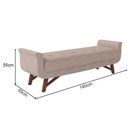 Ver imagem 4 de Puff Recamier 140cm Neville P02 Linho Areia - Mpozenato