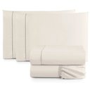 Ver imagem 1 de Jogo de Lençol Queen Size 4 Peças Percal 400 Fios Toque Macio Palha