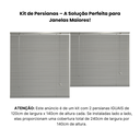 Ver imagem 2 de Persiana Pvc Trilho Metálico 240larg X 140alt (2 Pçs) - Cinza