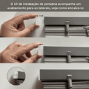 Ver imagem 5 de Persiana Pvc Trilho Metálico 240larg X 140alt (2 Pçs) - Cinza
