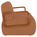 Ver imagem 6 de Poltrona Decorativa Orgânica para Sala Kit 2 Belarus K04 Bouclê Terracota - Mpozenato