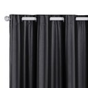 Ver imagem 1 de Cortina Folha Blackout Pvc 1,10m X 1,30m Uma Parte 100% Blecaute Veda Luz Sala Quarto Preto