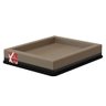 Cama box PET Cachorro / Gato Grande Sleep Foam MarromPreto (100x80x10) - Pelmex - 2