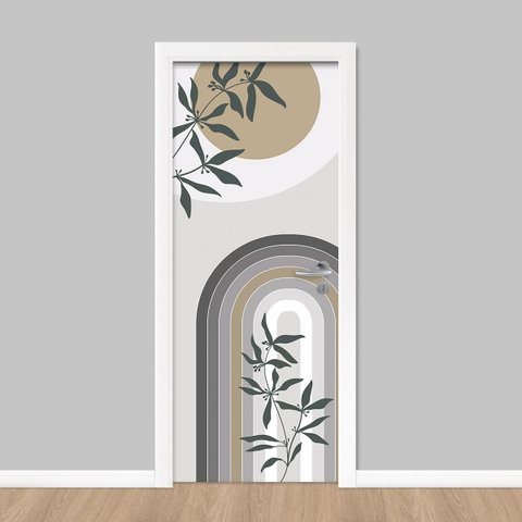 Adesivo de Porta - Arte Boho 2 Dekalque 73x213