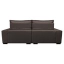 Ver imagem 7 de Sofá Retrátil e Reclinável com Molas Cama Inbox Premium 3,12M Tecido em Linho Marrom