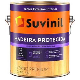 Verniz Maritimo para Madeira Brilhante 3,6L Suvinil - 1