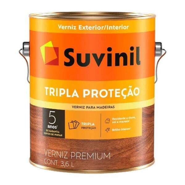 Verniz Madeira Triplo Filtro Solar 3,6 Litros Imbuia Suvinil