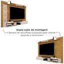 Ver imagem 6 de Painel Suspenso para TV Roma 60 pol 170cm MDF Nature para Sala Milani Movelaria