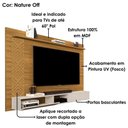 Ver imagem 5 de Painel Suspenso para TV Roma 60 pol 170cm MDF Nature para Sala Milani Movelaria