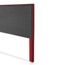 Ver imagem 5 de Cabeceira Cama Box Queen 1,60m Estofada Capri Veludo Vermelho