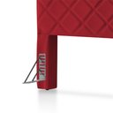 Ver imagem 4 de Cabeceira Cama Box Queen 1,60m Estofada Capri Veludo Vermelho