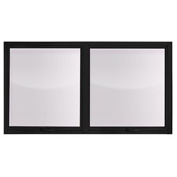 Maxim ar 2 seções em alumínio Premium Preto- 60x120 - 1