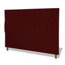 Ver imagem 1 de Cabeceira Estofada Box Casal Queen Size Encosto para Cama Ram 1500 164x126 Cm Marsala