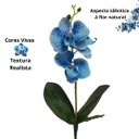 Ver imagem 4 de Orquidea Artificial Média:azul