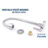 Torneira Gourmet de Parede Metal Cromado Flexível e com Jato Ajustável para Cozinha - 6