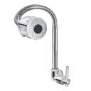 Ver imagem 1 de Torneira Gourmet de Parede Metal Cromado Flexível e com Jato Ajustável para Cozinha