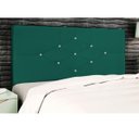 Ver imagem 2 de Cabeceira Estofada Solteiro 90cm Virgínia Suede Azul Tiffany