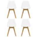 Ver imagem 1 de Kit 4 Cadeiras Moscou Sala de Jantar Branco -