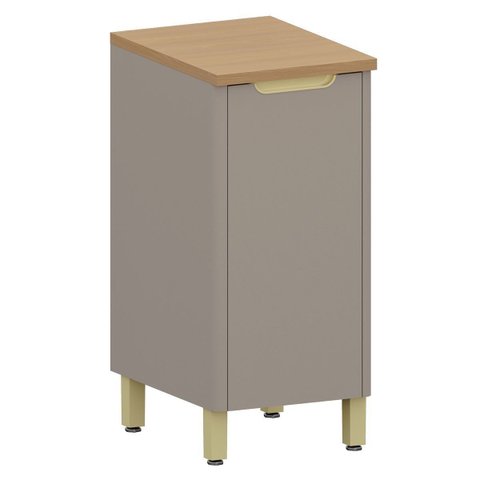 Balcão para Cozinha 100% MDF 40 cm 1 Porta Lumen Freijó/Cinnamon