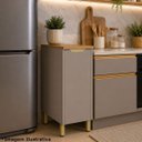 Ver imagem 5 de Balcão para Cozinha 100% MDF 40 cm 1 Porta Lumen Freijó/Cinnamon