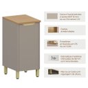 Ver imagem 2 de Balcão para Cozinha 100% MDF 40 cm 1 Porta Lumen Freijó/Cinnamon