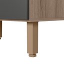Ver imagem 6 de Balcão com Tampo 4 Gavetas MDF 40 cm Kali 1641022 Carvalho Toq Chumbo Nicioli