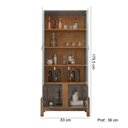 Ver imagem 3 de Sala de Jantar Cristaleira e Aparador Cantinho do Café Lizz Cinza Pérola Cedro Casa D