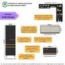 Ver imagem 3 de Armário Cozinha Modulada Compacta com Vidros 302cm 3 Peças Veneza Multimóveis Mp2299