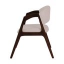 Ver imagem 4 de Conjunto com 8 Cadeiras de Jantar Gabriela em Madeira e Mdf Castanho Linho Bege